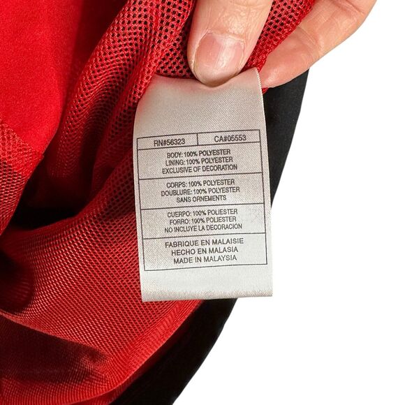 Nike Red & Black Full Zip Lightweight Jacket Men’s Size L - Picture 6 of 6